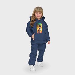 Детский костюм оверсайз Roblox fire, цвет: тёмно-синий — фото 2