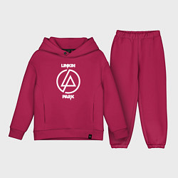 Детский костюм оверсайз Linkin Park logo, цвет: маджента