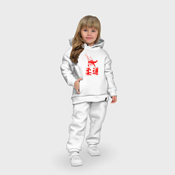 Детский костюм оверсайз Приём дзюдо, цвет: белый — фото 2