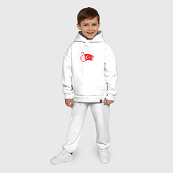 Детский костюм оверсайз Турецкий лайк, цвет: белый — фото 2