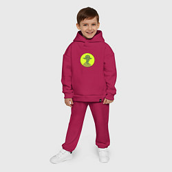 Детский костюм оверсайз Инопланетянин Иван, цвет: маджента — фото 2