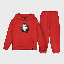 Детский костюм оверсайз Че Гевара портрет, цвет: красный