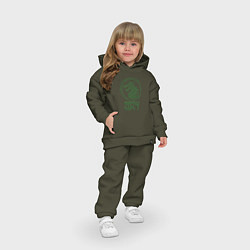 Детский костюм оверсайз Green drago 2024, цвет: хаки — фото 2