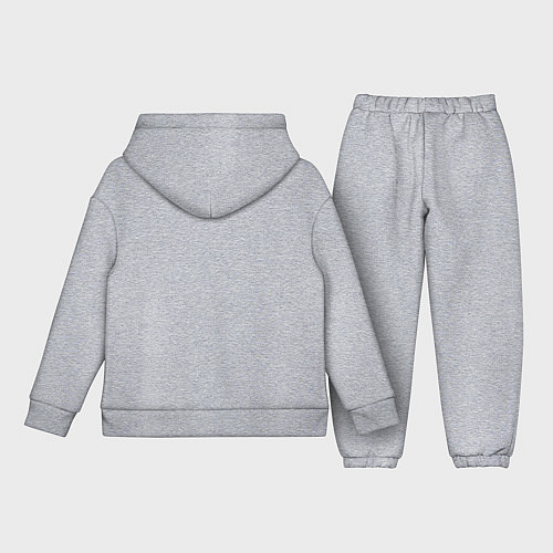 Детский костюм оверсайз Too cool for school / Меланж – фото 2