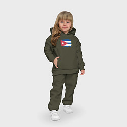 Детский костюм оверсайз Флаг Кубы, цвет: хаки — фото 2