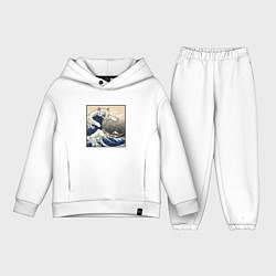 Детский костюм оверсайз Большой котяра в Канагаве, цвет: белый