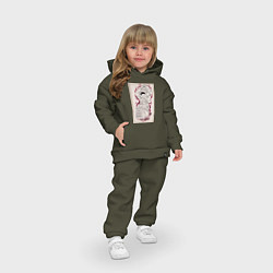 Детский костюм оверсайз ВанПис Гол Д Роджер, цвет: хаки — фото 2