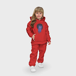 Детский костюм оверсайз Tardis fly, цвет: красный — фото 2