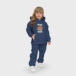 Детский костюм оверсайз Дикий тигр арт, цвет: тёмно-синий — фото 2