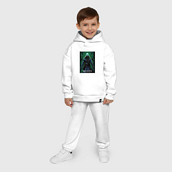 Детский костюм оверсайз Assassins creed стиль матрицы, цвет: белый — фото 2