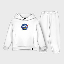 Детский костюм оверсайз Рамен в стиле NASA, цвет: белый