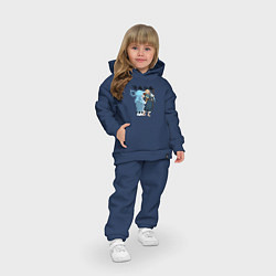 Детский костюм оверсайз Марсиль - Подземелье вкусностей, цвет: тёмно-синий — фото 2
