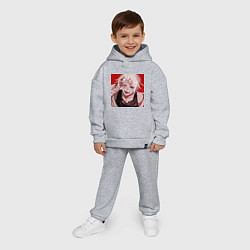 Детский костюм оверсайз Токийский гуль Сузуя, цвет: меланж — фото 2