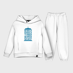 Детский костюм оверсайз Timey wimey stuff, цвет: белый