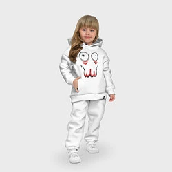 Детский костюм оверсайз John Zoidberg Face, цвет: белый — фото 2