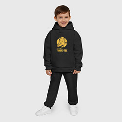Детский костюм оверсайз Vault boy like print, цвет: черный — фото 2