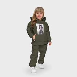 Детский костюм оверсайз Клинок, рассекающий демонов Синобу Котё, цвет: хаки — фото 2