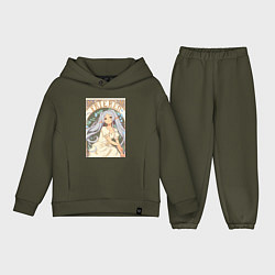 Детский костюм оверсайз Провожающая в последний путь Фрирен эльф, цвет: хаки