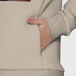 Детский костюм оверсайз Горы медведь геометрия, цвет: миндальный — фото 2