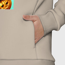 Детский костюм оверсайз Скелет ведьмы - хэллоуин, цвет: миндальный — фото 2