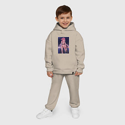 Детский костюм оверсайз Геншин Яэ Мико, цвет: миндальный — фото 2