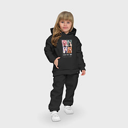 Детский костюм оверсайз Blackpink 4 colors, цвет: черный — фото 2