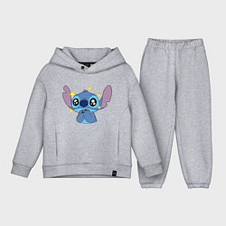 Детский костюм оверсайз Stitch stars, цвет: меланж