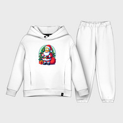 Детский костюм оверсайз Santa Simpson - ai art, цвет: белый