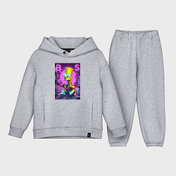 Детский костюм оверсайз Bart Simpson - cool gamer, цвет: меланж