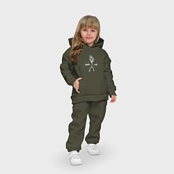 Детский костюм оверсайз Depeche Mode - Exciter merch, цвет: хаки — фото 2
