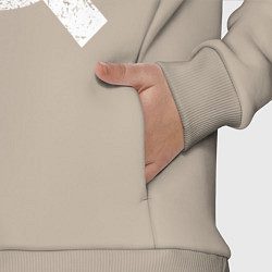 Детский костюм оверсайз Серп и молот символ, цвет: миндальный — фото 2