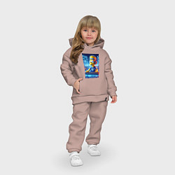 Детский костюм оверсайз Cool Bart Simpson - esport, цвет: пыльно-розовый — фото 2