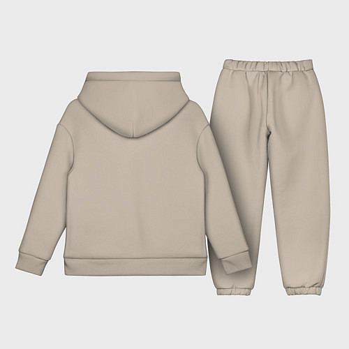 Детский костюм оверсайз Декоративная татуировка рыбы / Миндальный – фото 2