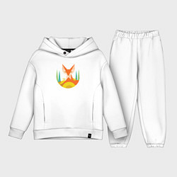 Детский костюм оверсайз Forest fox, цвет: белый