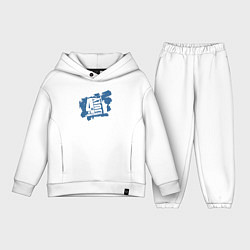 Детский костюм оверсайз День независимости США, цвет: белый