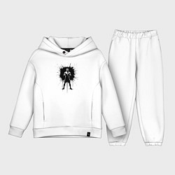 Детский костюм оверсайз Нейт Диас в черной краске, цвет: белый