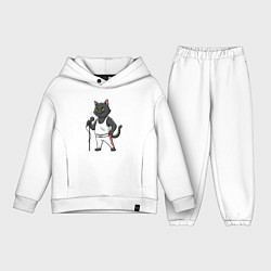 Детский костюм оверсайз Фредди Мяукьюри, цвет: белый