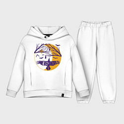 Детский костюм оверсайз Полёт в Невермор, цвет: белый