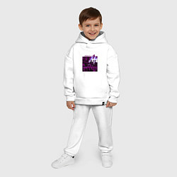 Детский костюм оверсайз Depeche Mode in violet, цвет: белый — фото 2