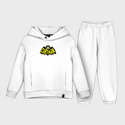 Детский костюм оверсайз Cartman Batman, цвет: белый