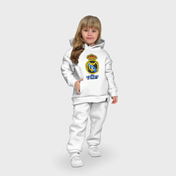 Детский костюм оверсайз Real Madrid, цвет: белый — фото 2