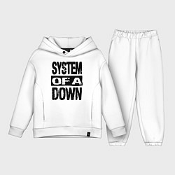 Детский костюм оверсайз System Of A Down, цвет: белый