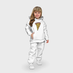 Детский костюм оверсайз Pizza man, цвет: белый — фото 2