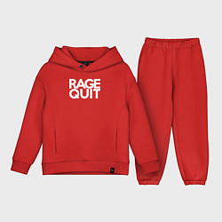 Детский костюм оверсайз Rage Quit, цвет: красный