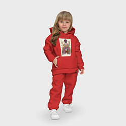Детский костюм оверсайз Дыхательная система, цвет: красный — фото 2