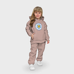 Детский костюм оверсайз Leicester City FC, цвет: пыльно-розовый — фото 2