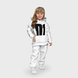 Детский костюм оверсайз Миша 01, цвет: белый — фото 2
