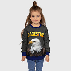 Свитшот детский Dagestan Eagle, цвет: 3D-синий — фото 2