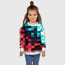 Свитшот детский Pixel Color, цвет: 3D-белый — фото 2