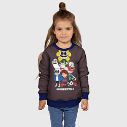 Свитшот детский Undertale 3, цвет: 3D-синий — фото 2